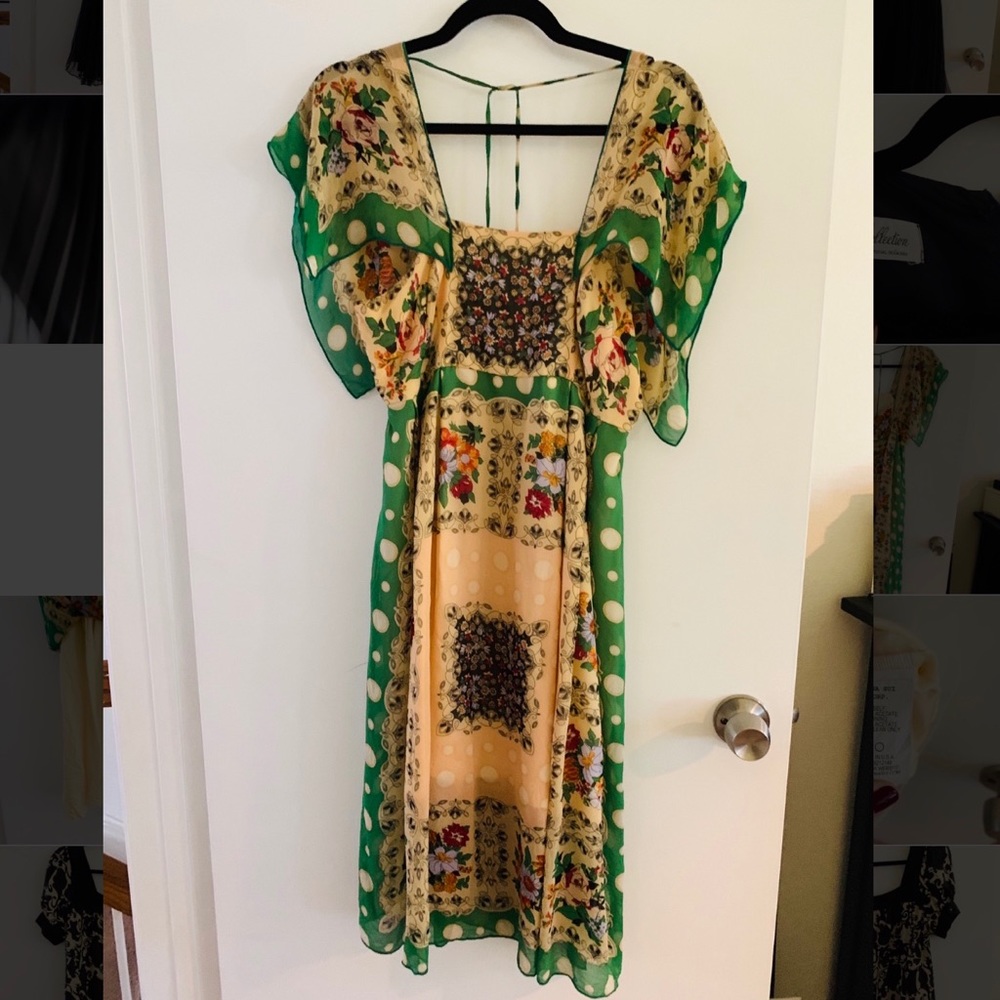 Anna Sui handkerchief sleeve dress